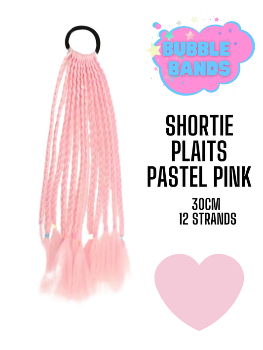 Shortie plait Pastel pink