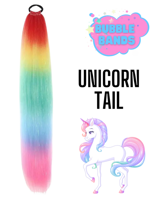 Sparkle hair unicorn tail